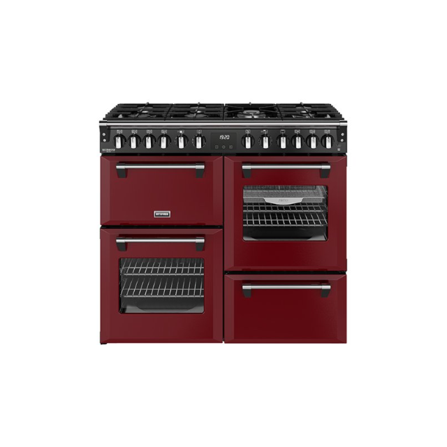 Stoves 444412020 Richmond Deluxe 100Cm Dual Fuel Range Cooker - Red