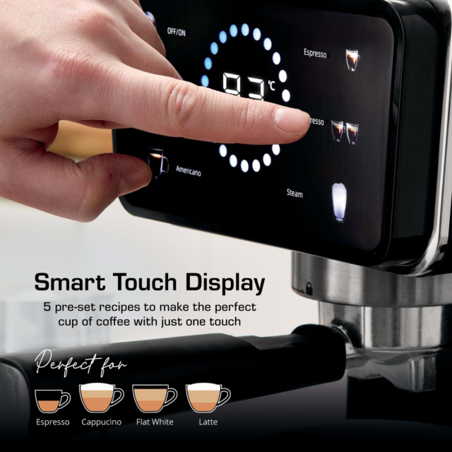 Swan SK22113BLK Espresso Coffee Machine - Black