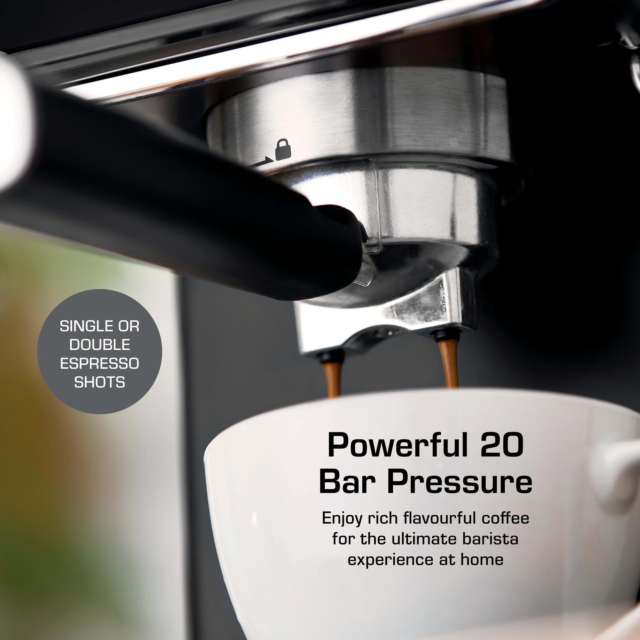 Swan SK22113BLK Espresso Coffee Machine - Black