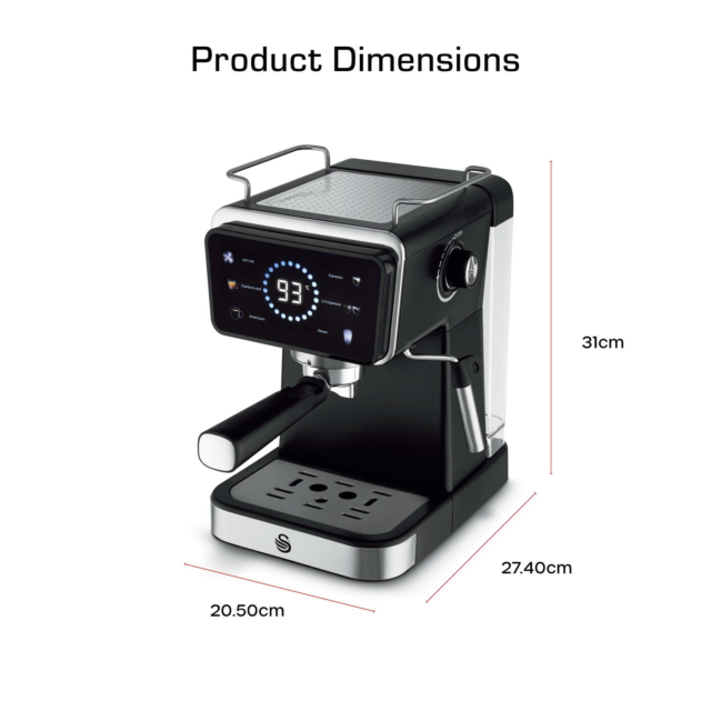 Swan SK22113BLK Espresso Coffee Machine - Black