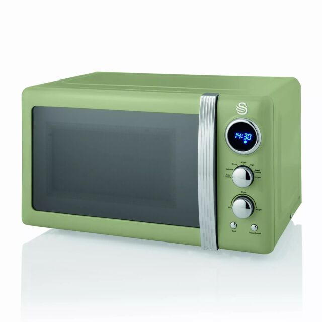 Swan SM22030LGN 800W 20L Retro Microwave