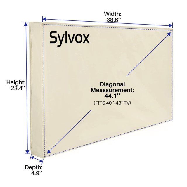 Sylvox OT43A1COVER Outdoor TV Cover for 40inch-43inch TVs