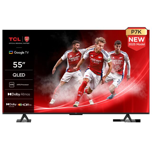 TCL 55P7K-UK 55inch 4K QLED Direct LED HDR Google TV