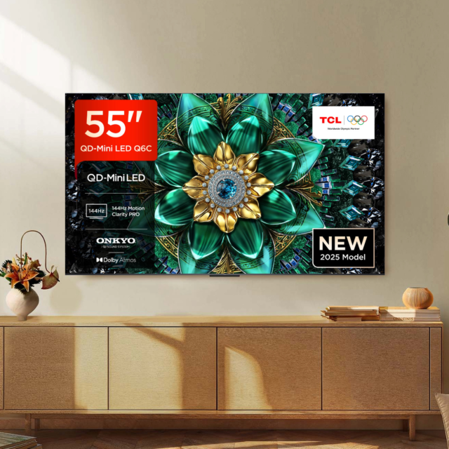 TCL 55Q6C-UK 55inch 4K QD-Mini LED UHD Smart Google TV