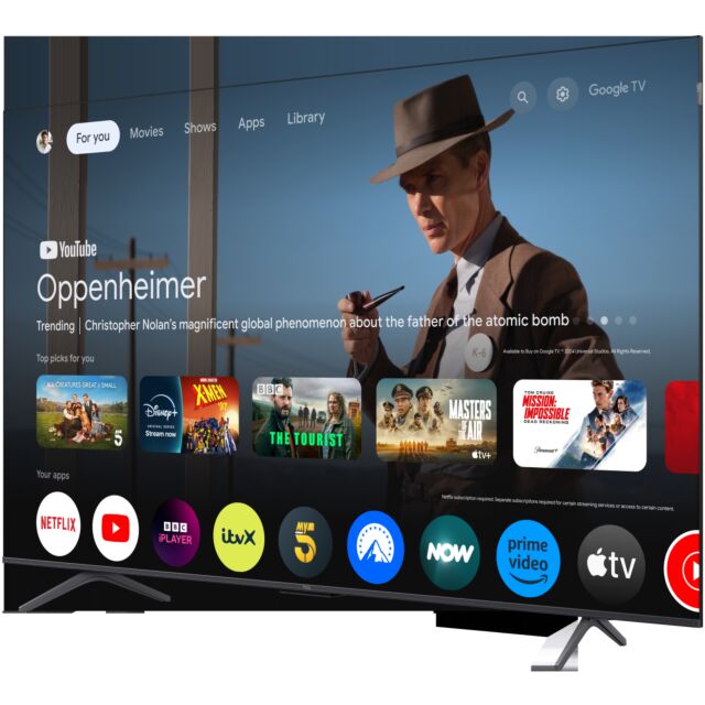 TCL 55T8C-UK 55inch 4K QLED HDR Ultra HD Google TV