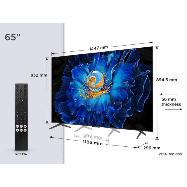 TCL 65C6KS-UK 65inch 4K Ultra HD QD-Mini LED TV