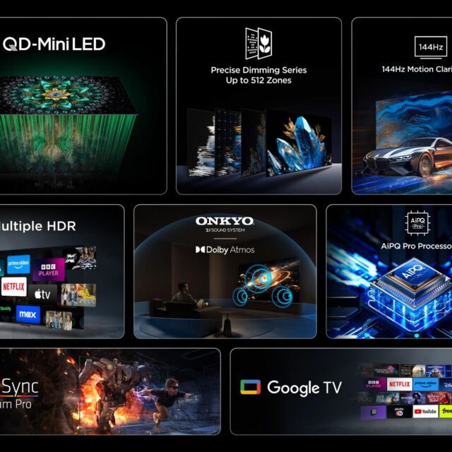 TCL 65Q6C-UK 65inch 4K QD-Mini LED UHD Smart Google TV