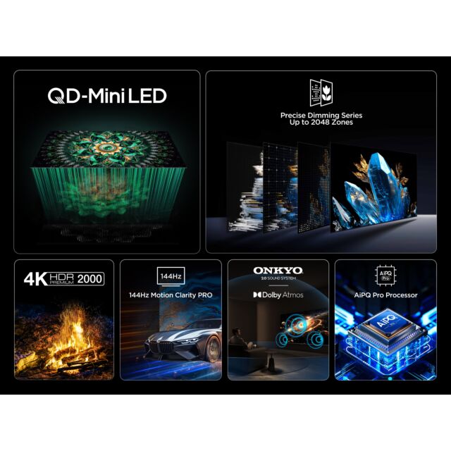 TCL 65Q7C-UK 65inch 4K QD-Mini LED UHD Smart Google TV