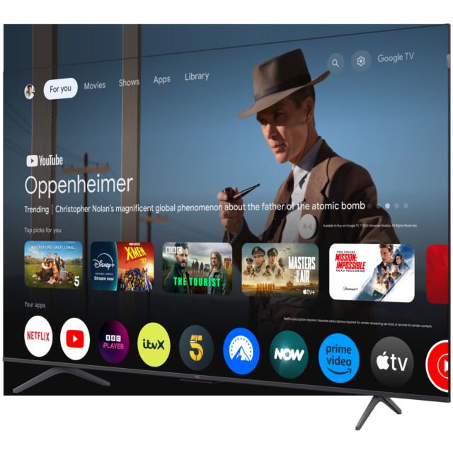 TCL 65T8C-UK 65inch 4K QLED HDR Ultra HD Google TV