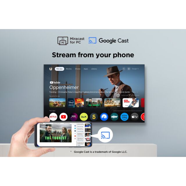 TCL 65V6C-UK 65inch 4K Direct LED HDR Google TV