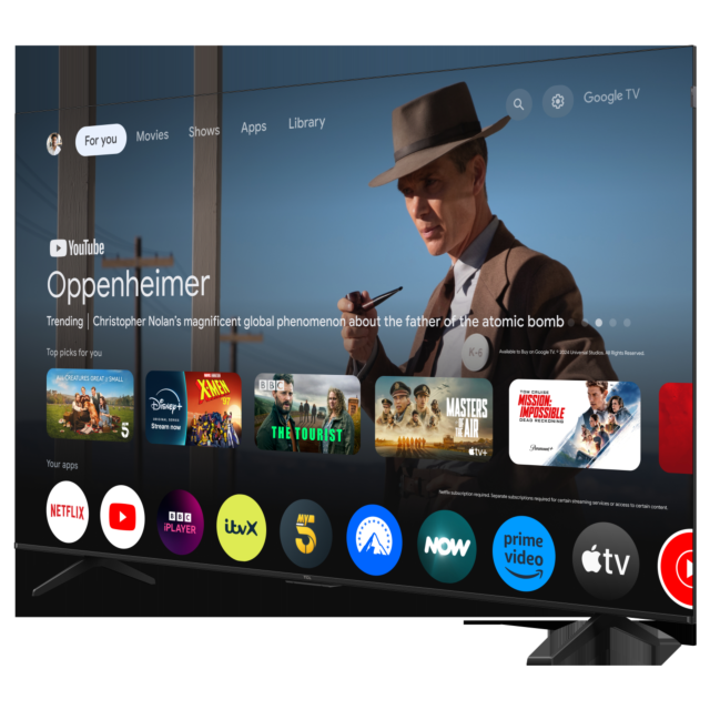TCL 75P7K-UK 75inch 4K QLED Direct LED HDR Google TV