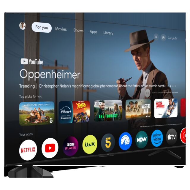 TCL 75P7K-UK 75inch 4K QLED Direct LED HDR Google TV
