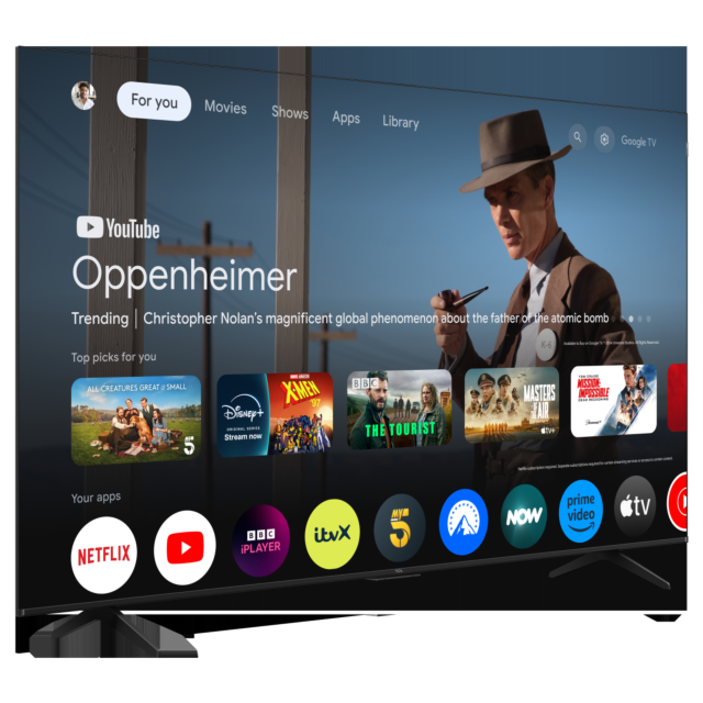 TCL 75P7K-UK 75inch 4K QLED Direct LED HDR Google TV