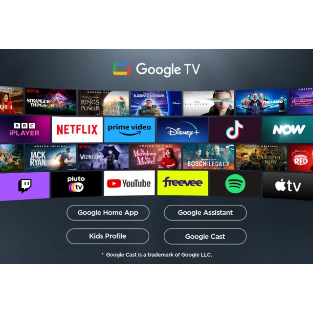 TCL 75P7K-UK 75inch 4K QLED Direct LED HDR Google TV