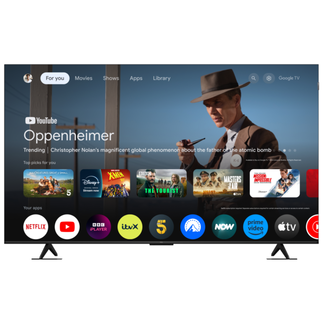 TCL 75P7K-UK 75inch 4K QLED Direct LED HDR Google TV