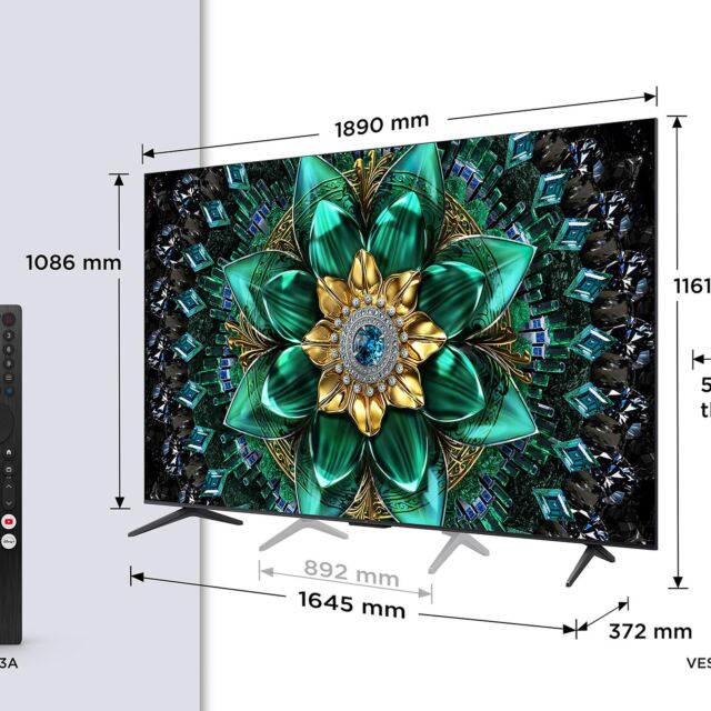 TCL 85Q6C-UK 85inch 4K QD-Mini LED UHD Smart Google TV