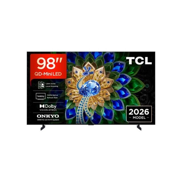 TCL 98A400U-UK 98inch QD-MINI LED TV - Black