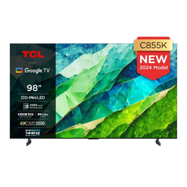 TCL 98C855K 98inch 4K QLED HDR Premium Google TV