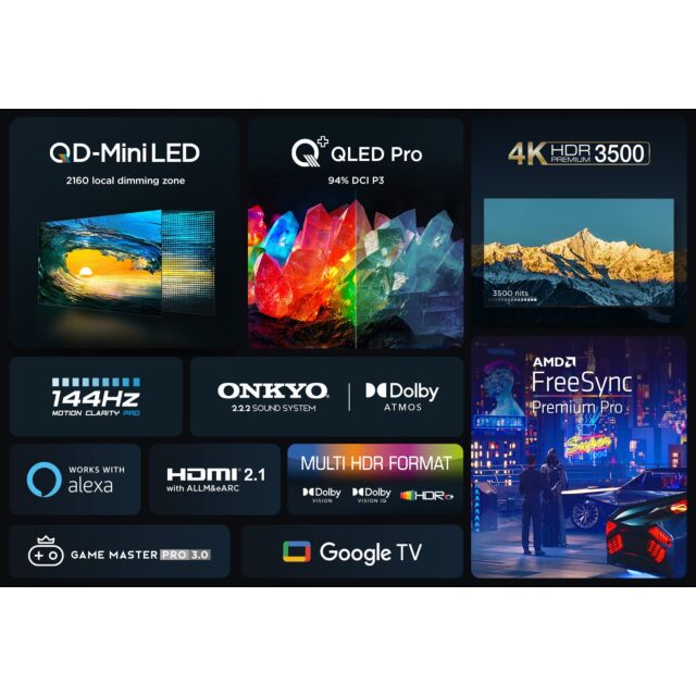TCL 98C855K 98inch 4K QLED HDR Premium Google TV