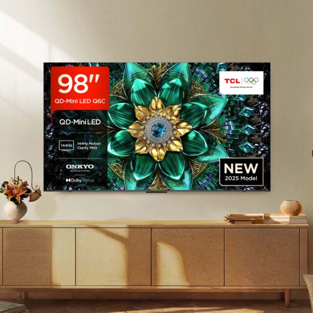 TCL 98Q6C-UK 98inch 4K QD-Mini LED UHD Smart Google TV