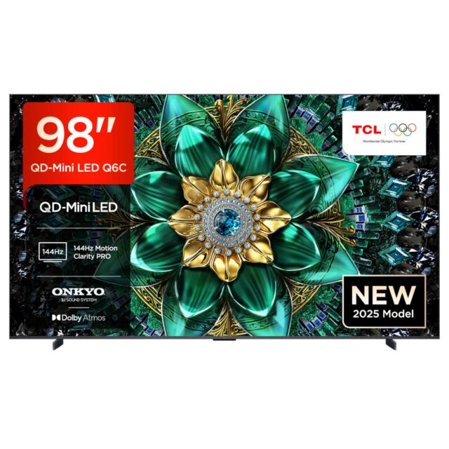 TCL 98Q6C-UK 98inch 4K QD-Mini LED UHD Smart Google TV