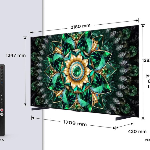 TCL 98Q7C-UK 98inch 4K QD-Mini LED UHD Smart Google TV