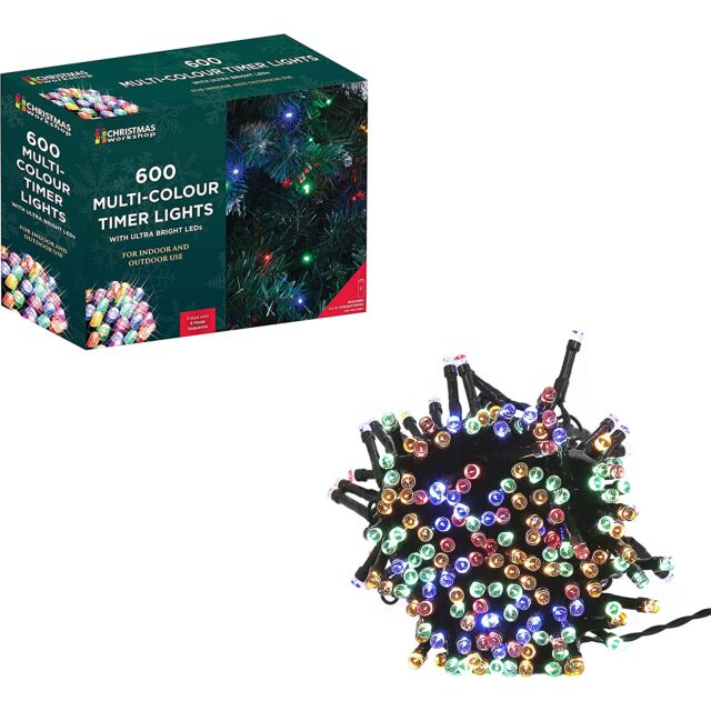 The Christmas Workshop 78240 600 Led Timer Lights