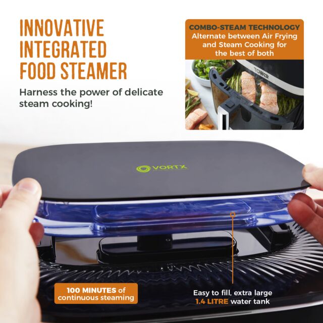 Tower T17101 Vortx 1700W 7L Steam Air Fryer