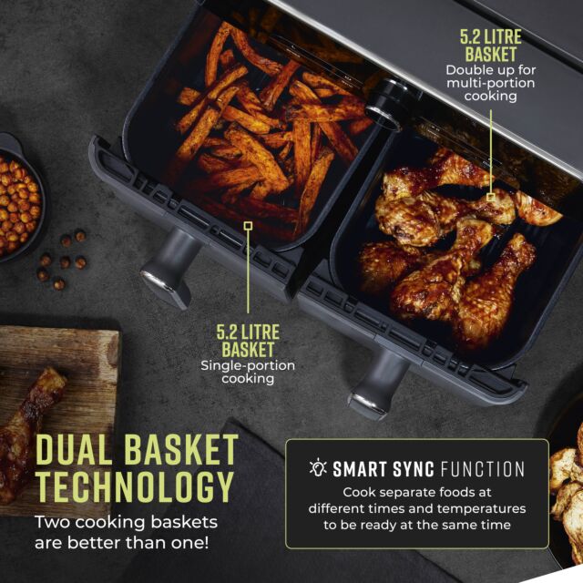 Tower T17138 10.4 Litre Dual Air Fryer