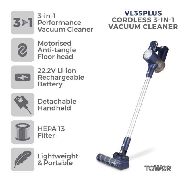 Tower T513008 22.V Cordless Lightweight Stick Cleaner