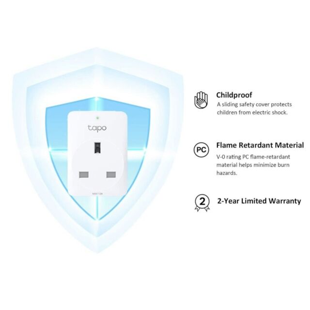 TP-LINK TAPOP110 Energy Monitoring Mini Smart Wi-Fi Plug - White