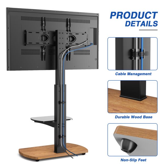 Ttap FS2OAK Floor Pedestal Stand In Oak