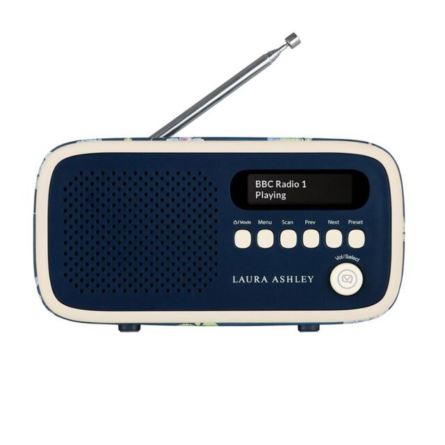 VQ DEXTER Laura Ashley Elveden Navy DAB Radio