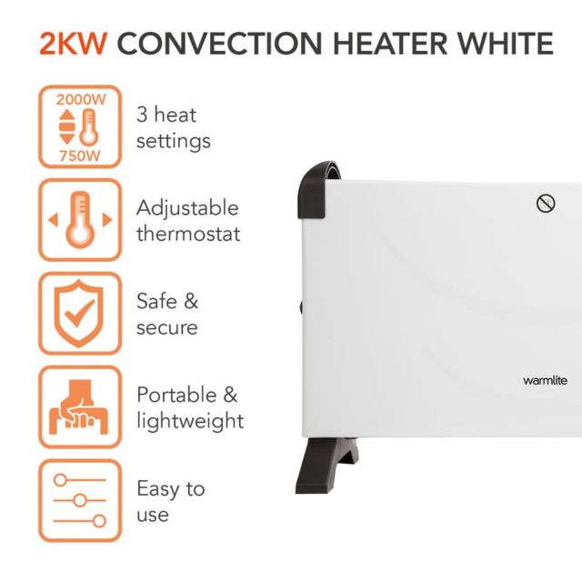 Warmlite WL41007 2000W Convection Heater
