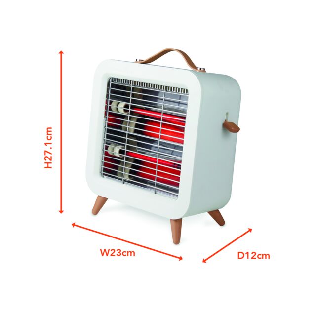 Warmlite WL42016 550W Infrared Two Bar Personal Heater