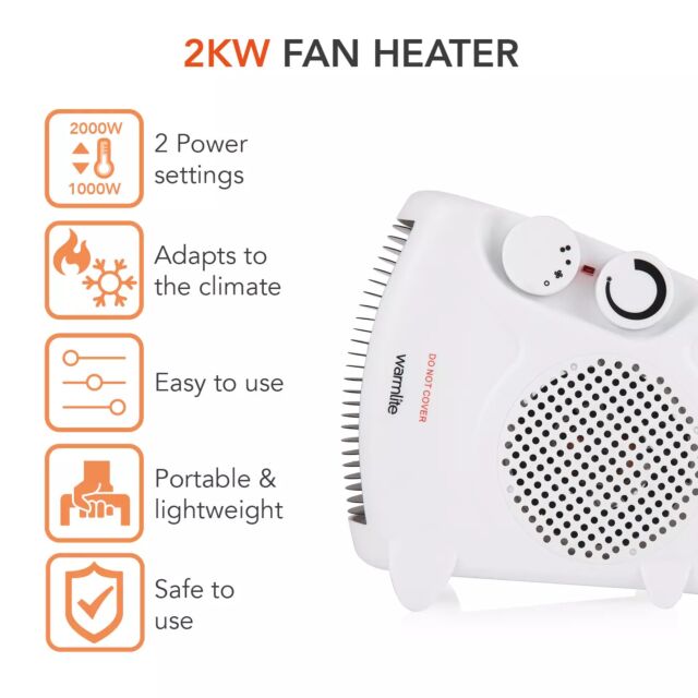 Warmlite WL44001. 2000W Thermo Fan Heater