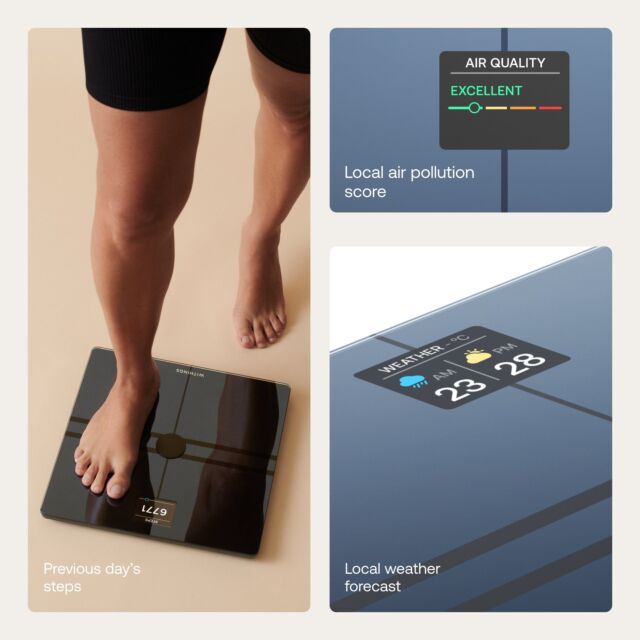 WITHINGS WBS12B Body Comp Smart Scale - Black