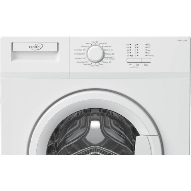 Zenith ZWM7121W 7kg 1200 Spin Slim Depth Washing Machine - White