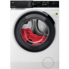 Aeg LFR94846WS 
Connected Washing machine. 9000 Series, AbsoluteCare, SoftWater technology. 8kg wash