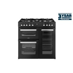 Belling 444411793 Cookcentre 90Cm Dual Fuel Range Cooker - Black