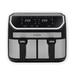 Black And Decker BXAF17094GB 9L Dual Basket Air Fryer 2100W 