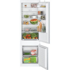 Bosch KIV87NSE0G 54.1cm 70/30 Built In Fridge Freezer - White