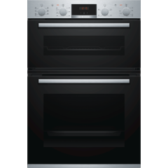 Bosch MBS533BS0B Built in electric double oven with 3D hot air