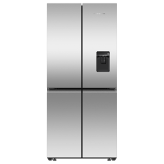 Fisher And Paykel RF500QNUX1 79cm Wide Quad Door Recessed Fridge Freezer with Ice and Water