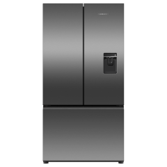 Fisher And Paykel RF540ANUB6 90cm Wide Freestanding French Door Fridge Freezer with Ice and Water