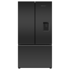 Fisher And Paykel RF540AZUB6 90cm Wide Freestanding French Door Fridge Freezer with Ice and Water