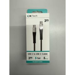 Generic 08284 Braided USB C To USB C 2M Lead 