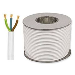 Generic 1.5M3CW 1.5mm 3 Core White Round Flex (Sold Per metre)
