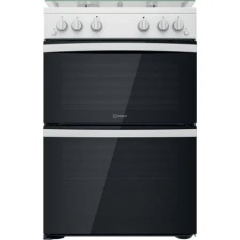 Indesit ID67G0MCWUK 60cm Gas Cooker with Lid - White
