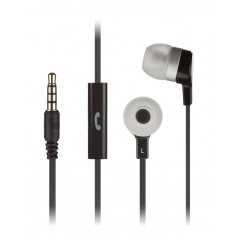 Kit Sound KSMINIBK Black Mini Earphones With Mic